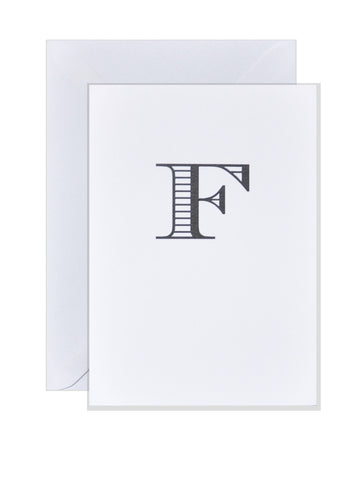 F - Alphabet Greeting Card