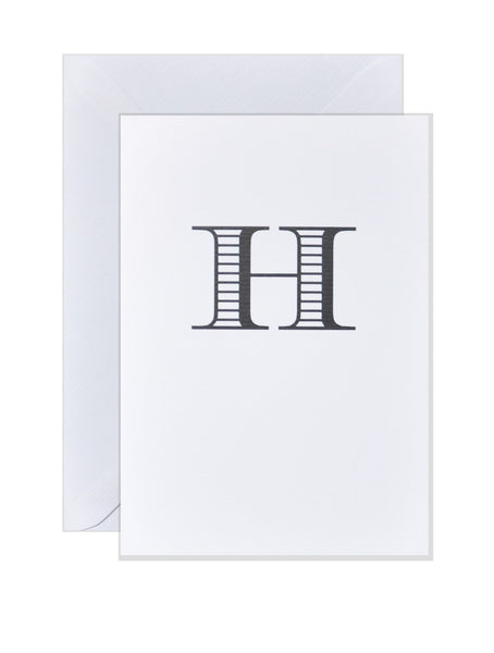 H - Alphabet Greeting Card