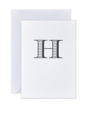 H - Alphabet Greeting Card