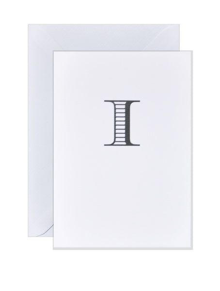 I - Alphabet Greeting Card