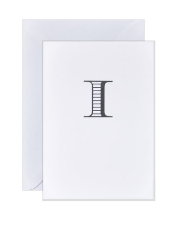 I - Alphabet Greeting Card