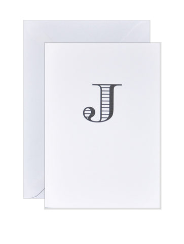 J - Alphabet Greeting Card