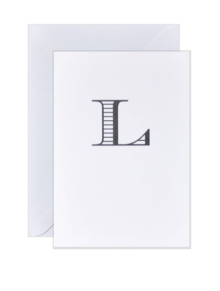 L - Alphabet Greeting Card
