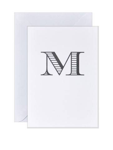 M - Alphabet Greeting Card