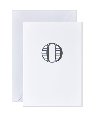 O - Alphabet Greeting Card