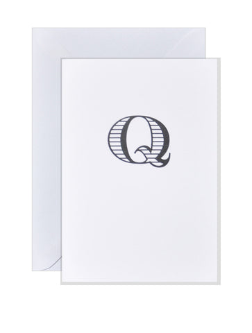 Q - Alphabet Greeting Card