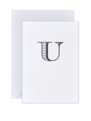 U - Alphabet Greeting Card