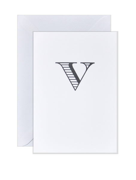 V - Alphabet Greeting Card