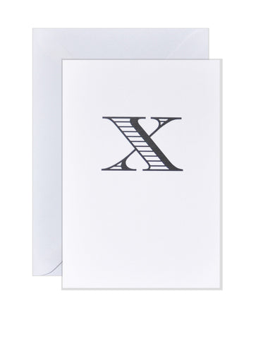 X - Alphabet Greeting Card