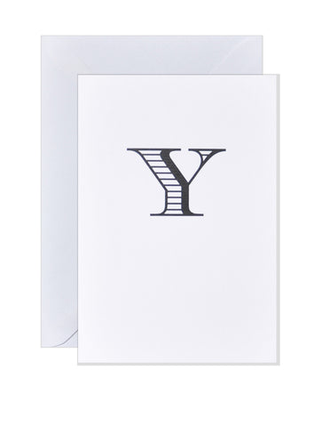 Y - Alphabet Greeting Card