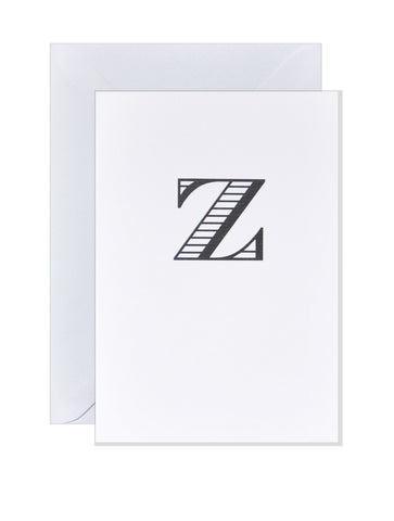 Z - Alphabet Greeting Card