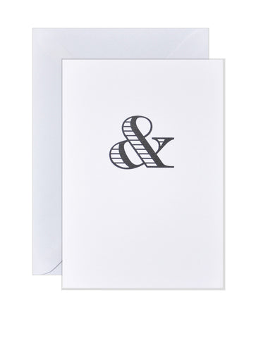 & - Alphabet Greeting Card