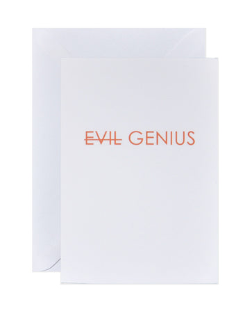 Evil Genius - Greeting Card