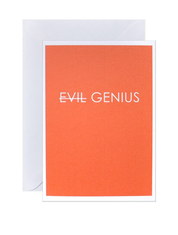 Evil Genius Solid - Greeting Card