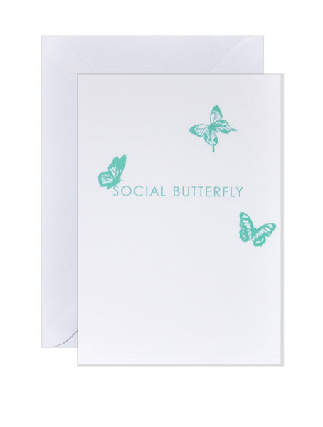 Social Butterfly - Greeting Card