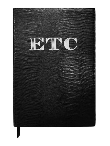 Contrast Monogram Notebook - Black