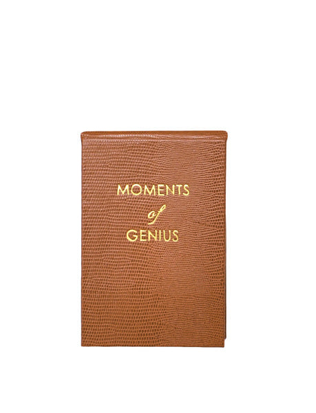 Moments of Genius Notepad - Cognac